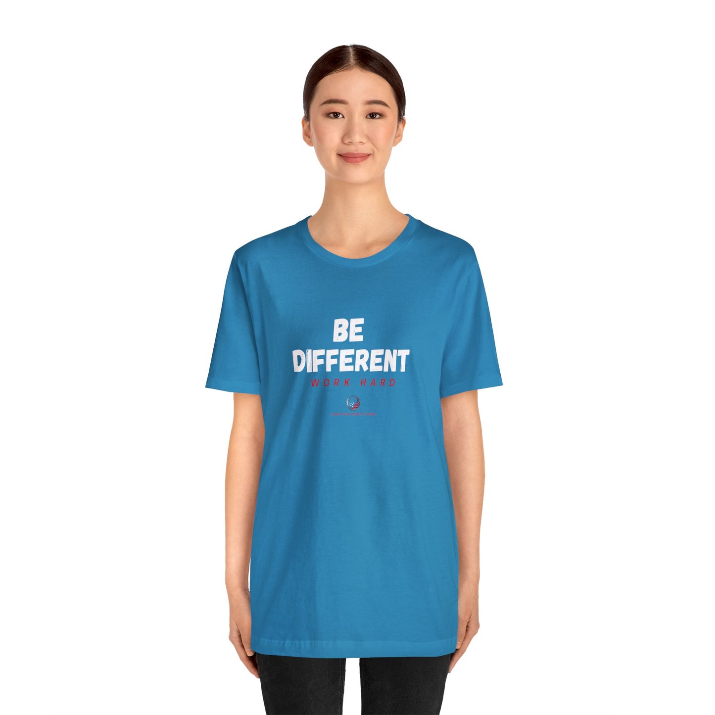 Stars Over Bars Fitness-Be Different, Work hard - Unisex Jersey Short Sleeve Tee