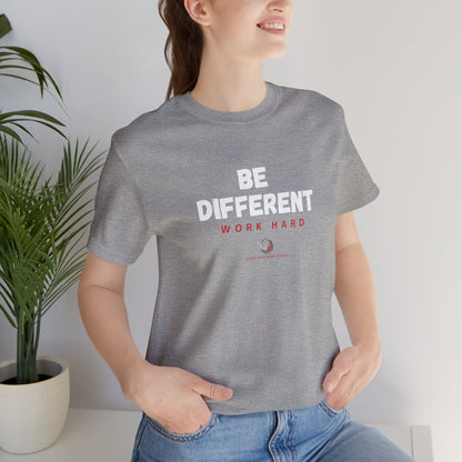 Stars Over Bars Fitness-Be Different, Work hard - Unisex Jersey Short Sleeve Tee