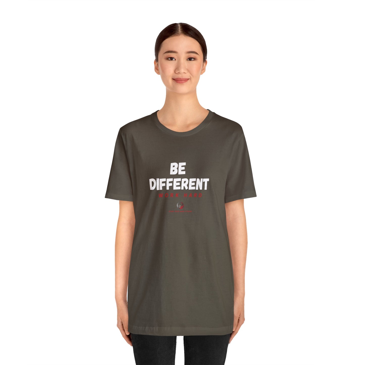 Stars Over Bars Fitness-Be Different, Work hard - Unisex Jersey Short Sleeve Tee