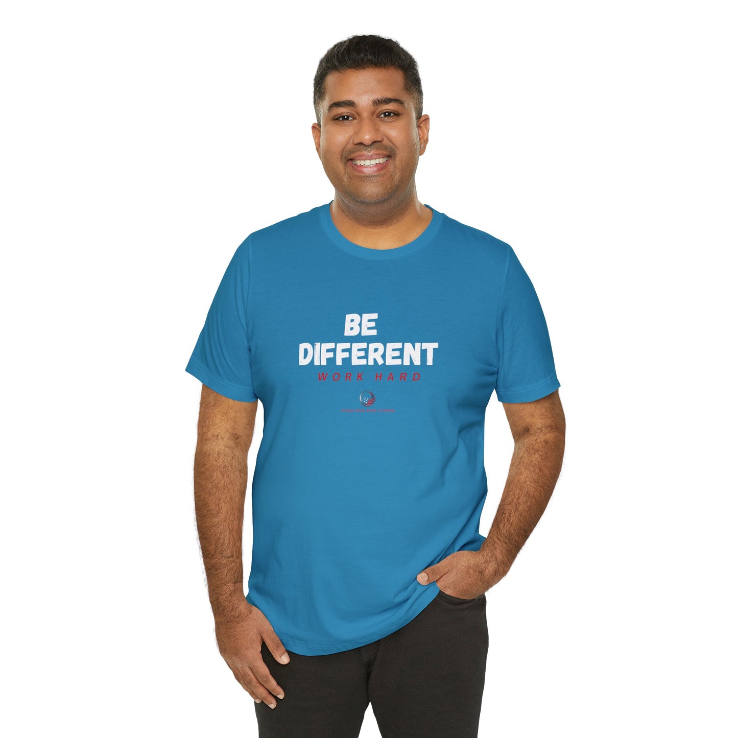 Stars Over Bars Fitness-Be Different, Work hard - Unisex Jersey Short Sleeve Tee