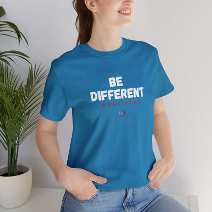 Stars Over Bars Fitness-Be Different, Work hard - Unisex Jersey Short Sleeve Tee