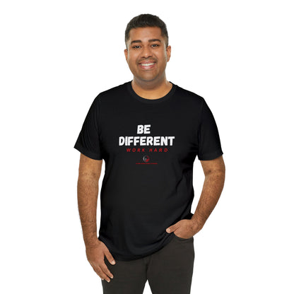 Stars Over Bars Fitness-Be Different, Work hard - Unisex Jersey Short Sleeve Tee