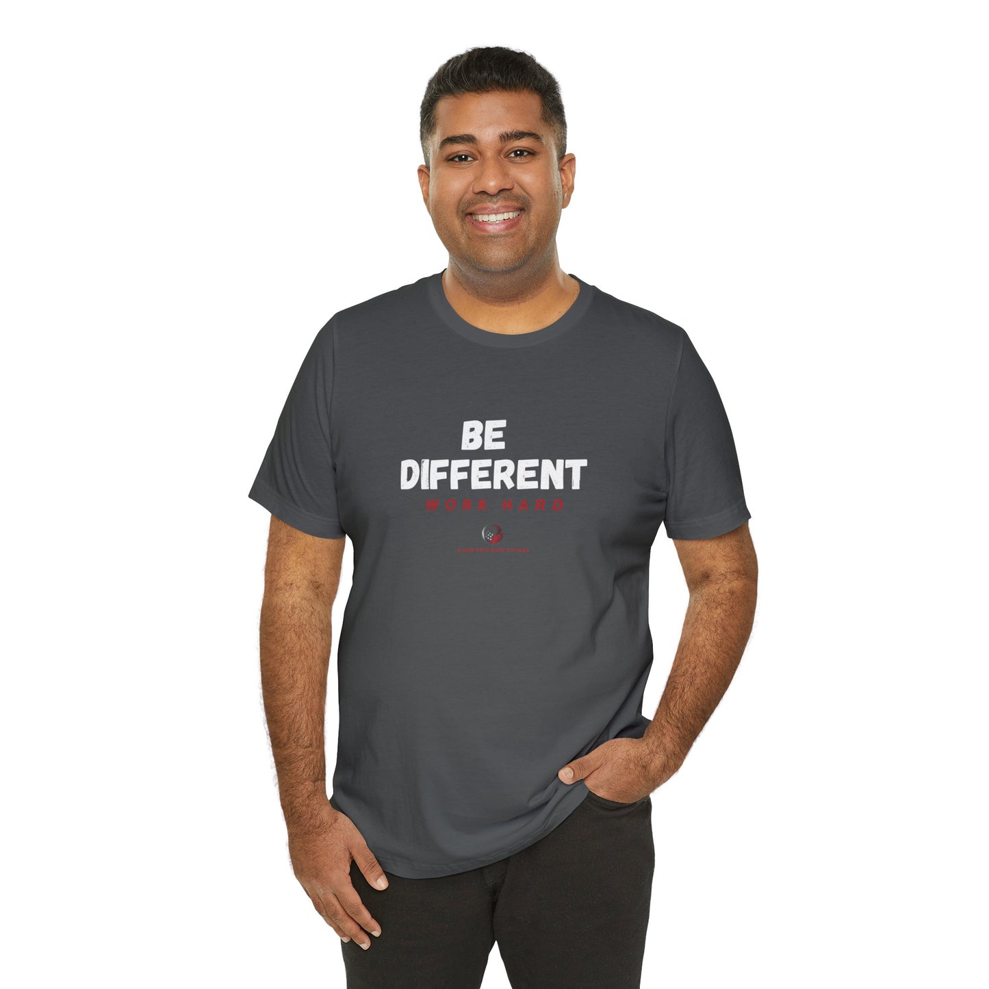 Stars Over Bars Fitness-Be Different, Work hard - Unisex Jersey Short Sleeve Tee